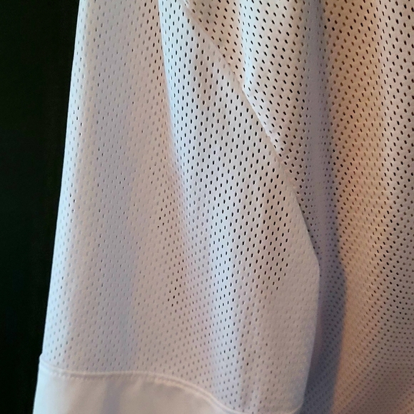 Bebe womens shirt size XL color White with Pink. Mesh back. - Picture 7 of 13